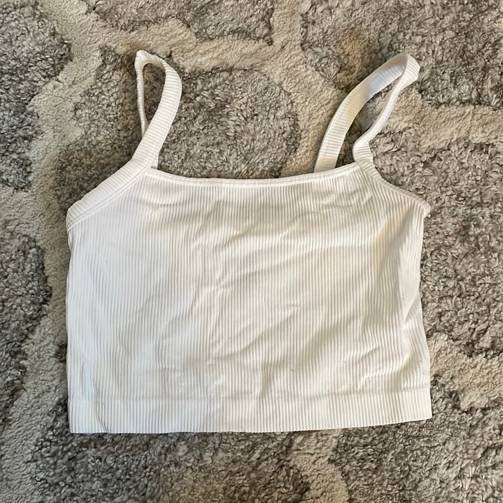 Cropped white tank